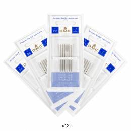 6 Aiguilles chenille n&deg;22 x 12 &eacute;tuis - 12