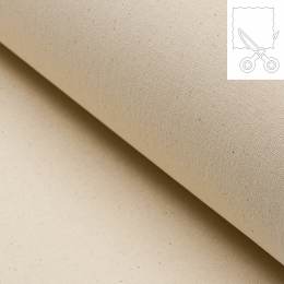 Échantillon 10x10cm de toile raide thermocollante écru - 123