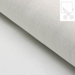 Échantillon 10x10cm d'entoilage tissé gratté souple thermocollant blanc - 123