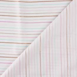Tissu coton rayures fines "La Baule" - 125