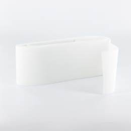 Tulle lourd élastique 6cm blanc - 130