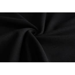 Tissu drap de laine haut de gamme noir - 138