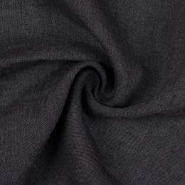 Tissu lin délavé noir - 138