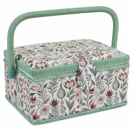 Boite à couture motif fleurs - 14