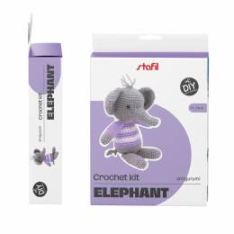 Kit crochet amigurumi Stafil &eacute;l&eacute;phant - 14
