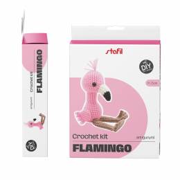 Kit crochet amigurumi Stafil flamant - 14