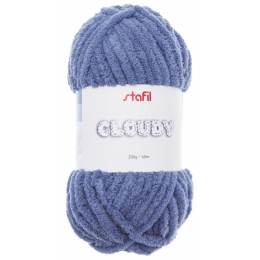 Gros fil chenille Cloudy Stafil bleu clair 200g - 14