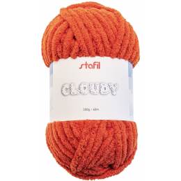 Gros fil chenille Cloudy Stafil orange 200g - 14