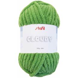 Gros fil chenille Cloudy Stafil vert clair 200g - 14