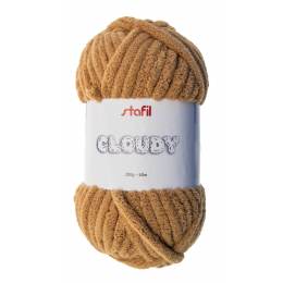 Gros fil chenille Cloudy Stafil brun clair 200g - 14