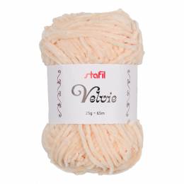 Pelote Velvie Stafil fil chenille amigurumi beige 25g - 14