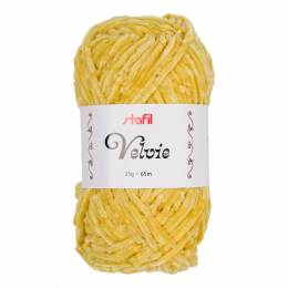 Pelote Velvie Stafil fil chenille amigurumi jaune 25g - 14