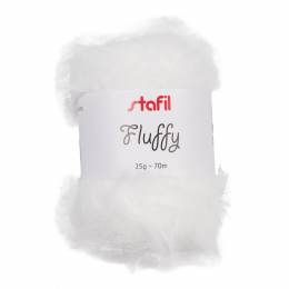 Pelote Fluffy Stafil fil peluche amigurumi blanc 25g - 14