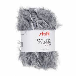 Pelote Fluffy Stafil fil peluche amigurumi gris 25g - 14