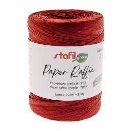 Fil Stafil en raphia naturel - bordeaux - 14