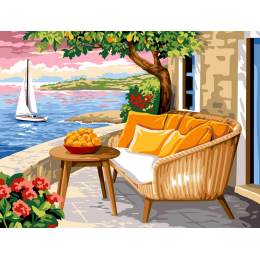Canevas 40/50 -Balcon d�&eacute;t&eacute; - 150