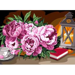 Canevas 45/60 - Lueur de pivoine - 150