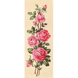 Canevas 25/60 - Roses roses en fleur - 150