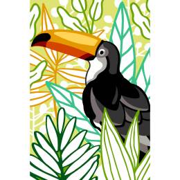 Canevas 30/40 - Oiseau Toucan - 150