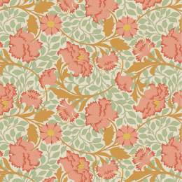 Tissu Tilda songbird flora coral - 153