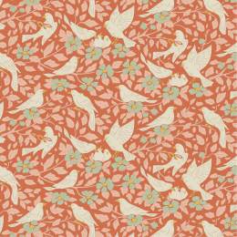 Tissu Tilda songbird ava coral - 153