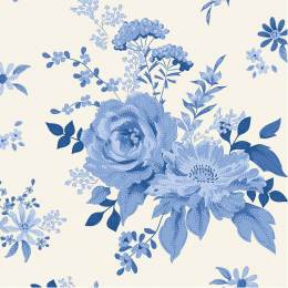 Tissu Tilda Something Blue wildgarden blue - 153