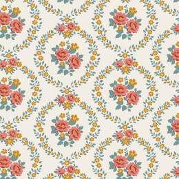 Tissu Tilda Village Life mable warm cream - 153