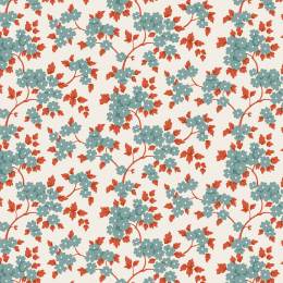 Tissu Tilda Village Life rust teal - 153