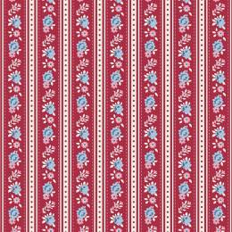 Tissu Tilda Village Life agnes burgundy - 153