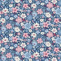 Tissu Tilda Village Life esther blue - 153