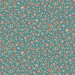 Tissu Tilda Village Life mae teal - 153