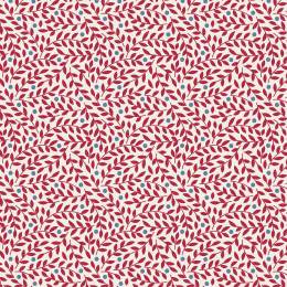 Tissu Tilda Village Life lilian burgundy - 153