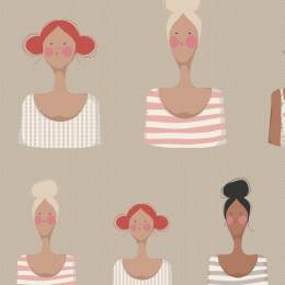 Tissu Tilda basics me and my friends sand - 153