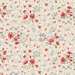 Tissu Tilda laize de 274 cm ellie red/slate - 153