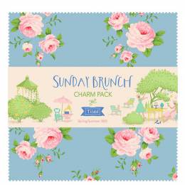 Tilda sunday brunch charm pack 40 tissus x 12cm - 153