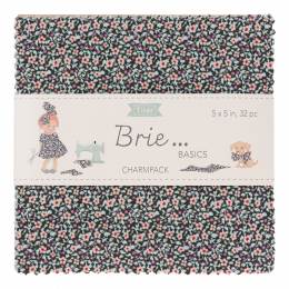 Charm pack de tissu Tilda Brie basics 32 tissus x 12cm - 153