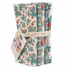 Tilda Tilda Village Life bundle petr/teal 54x48cm x 5pcs - 153