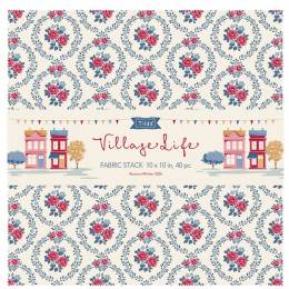 Tilda Village Lifefabric stark 40 tissus x 25cm - 153