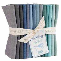 Tilda chambray fat quarter bundle 54x48cm x 14pcs - 153