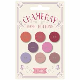 Boutons Tilda chambray boutons 16mm x 8pcs - 153