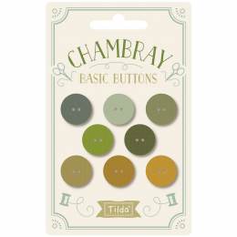 Boutons Tilda chambray boutons 16mm x 8pcs - 153