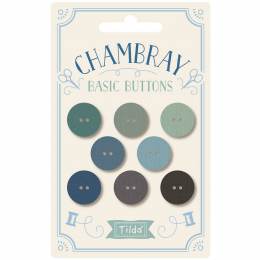 Boutons Tilda chambray boutons 16mm x 8pcs - 153