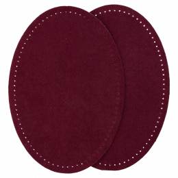 Coudes thermocollant imitation daim bordeaux - 154