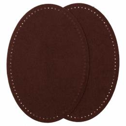 Coudes thermocollant imitation daim marron foncé - 154