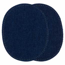 Coudes thermocollant jeans bleu foncé - 154