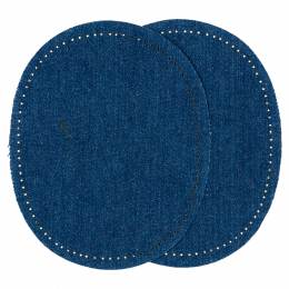 Coudes thermocollant jeans bleu moyen - 154