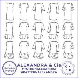 Patron Coralie Bijasson® Alexandra robe  34/56 - 168