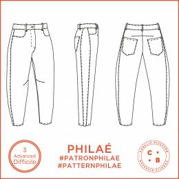 Patron Coralie Bijasson® Philae pantalon 34/56 - 168