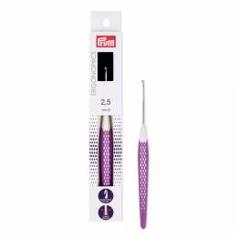 Crochet plastique ergonomique 2,5mm 16cm - 17