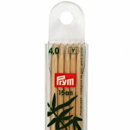 Aiguille à tricoter bambou 15cm n°4 - 17